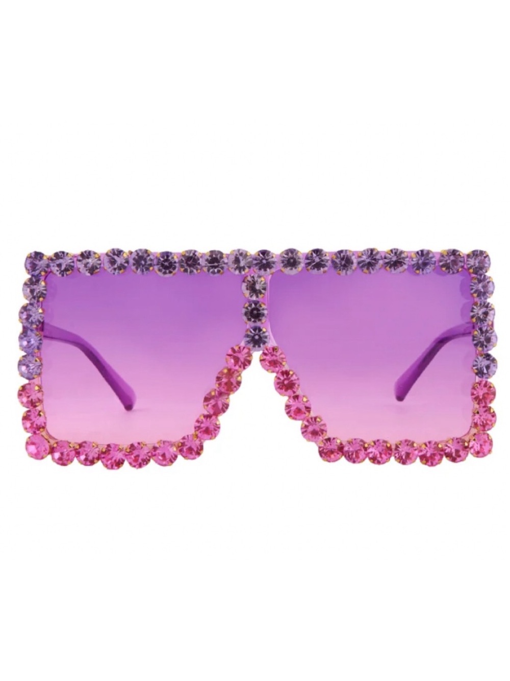 BIG Pink & Purple BLING Sunglasses, CRYSTAL DIAMOND EMBELLISHED